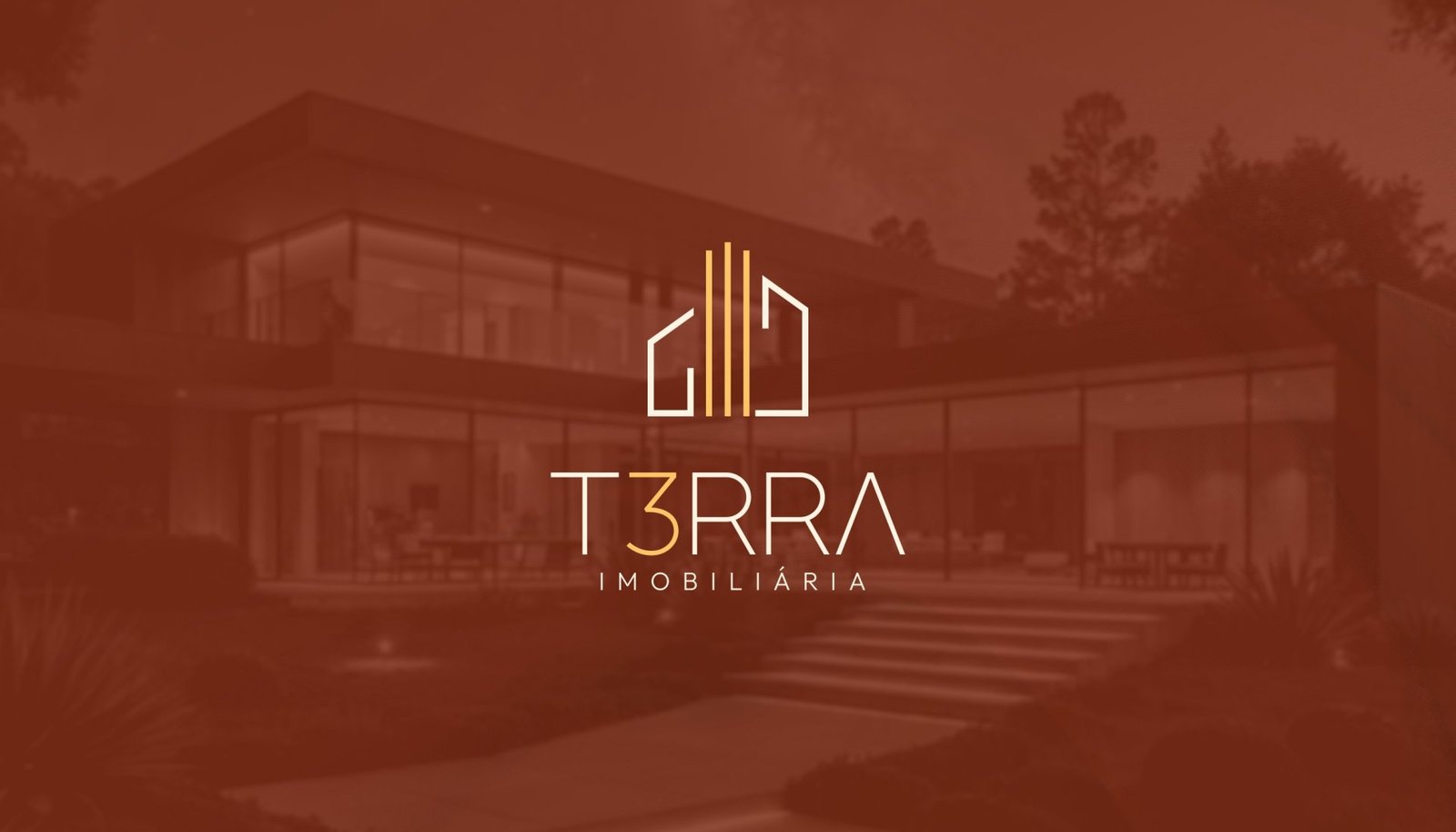 Aplicações da identidade visual criada para a T3RRA Imobiliária