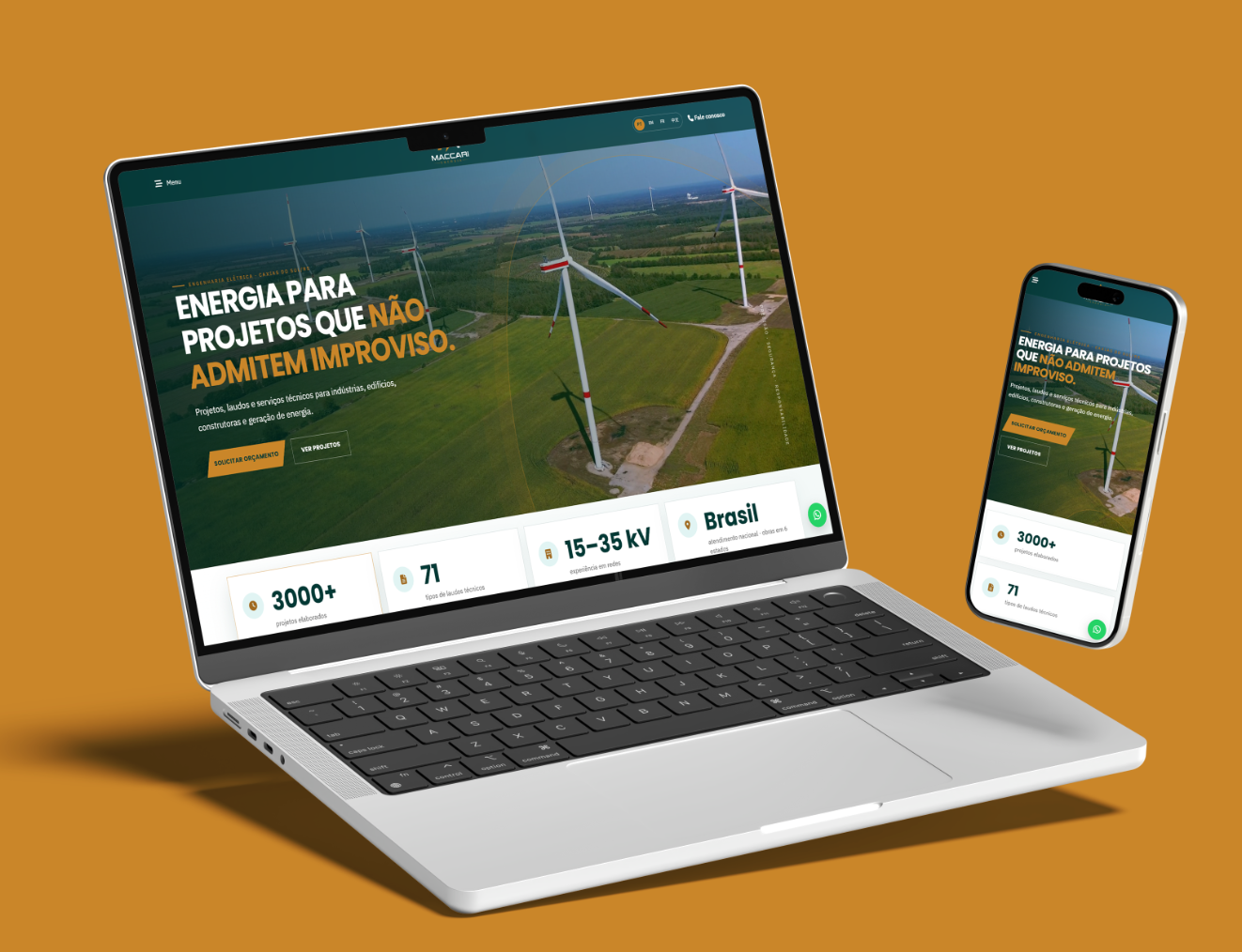 Site Insitucional Maccari Energia